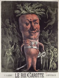 Plakat do „Le Roi Carotte”, operetki Jacquesa Offenbacha (1819-90) w Theatre de la Gaite, 1872